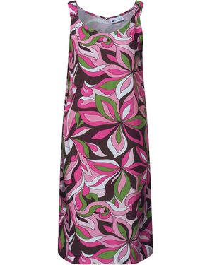 Street One Knielanges Kleid Mit Gerafften Trägern - Lila