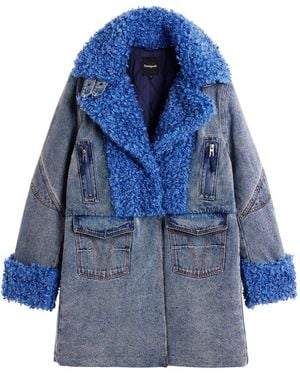 Desigual Wintermantel - Blau