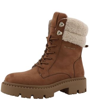 Tom Tailor Schnürstiefelette - Braun