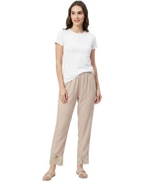 PfauGermany Pyjama Relax And Trendy Pajama Trouser - Weiß