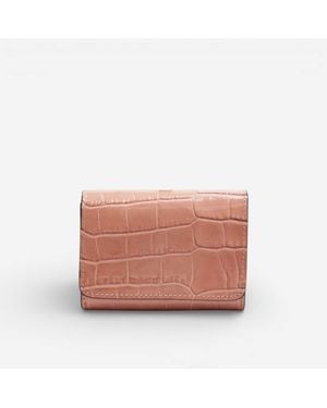 CHEVAL FIRENZE Portemonnaie Cosmo Mini Croc - Weiß
