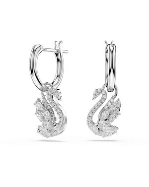 Swarovski Ohrringe Swan - Mettallic