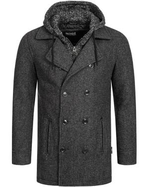 INDICODE Wollmäntel Cliff Jacke - Schwarz