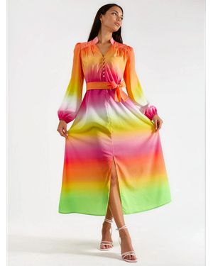 Msn-Collection Kleid Maxi - Gelb