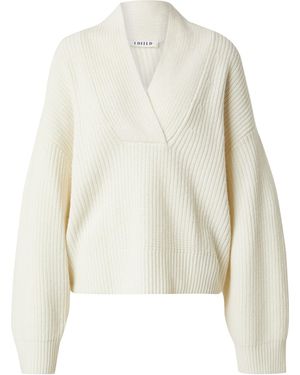 EDITED Pullover Aus Wollmix Samia - Weiß
