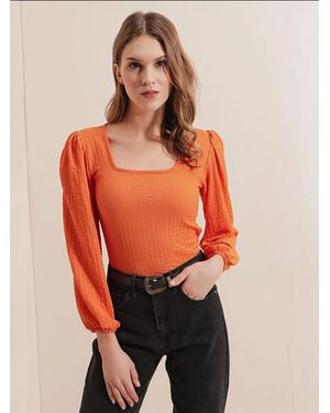 Bigdart Bluse Blusen - Orange