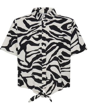 Ichi Bluse Linno - Weiß
