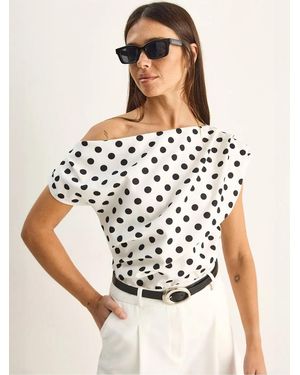 Bianco Lucci Bluse Blusen - Natur