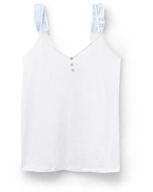 Intimissimi Top Romantic Stripes - Weiß
