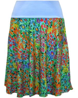 dunkle design Rock Skirt Floral - Grün