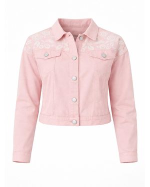LEAFLETIC Winterjacke Denim Jacket - Pink