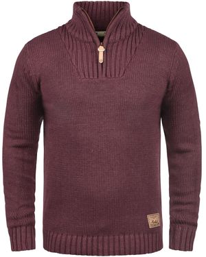 Solid Strickpullover Petro - Lila