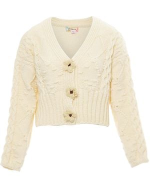 Ebeeza Strickjacke - Weiß