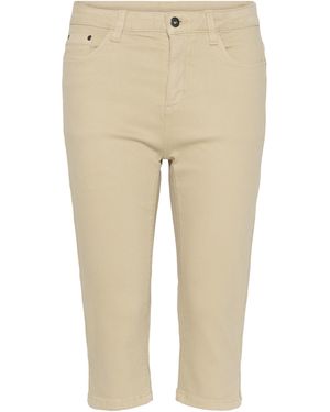 Kaffe Jeans Kazelina Capri - Natur