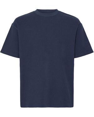 Solid Shirt Sddanton Waffle - Blau