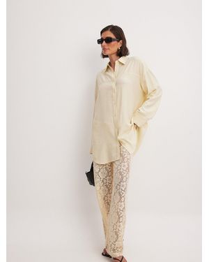 NA-KD Bluse - Natur