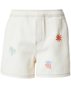 Kaotiko Shorts Carpenter Paradise Ivory - Weiß