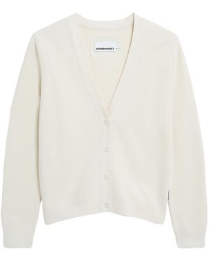 ARMEDANGELS Strickjacke Menaal Links - Weiß