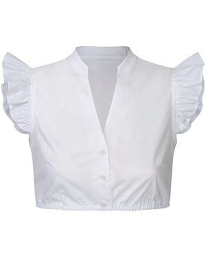 WALDORFF Dirndlbluse Fibi - Grau