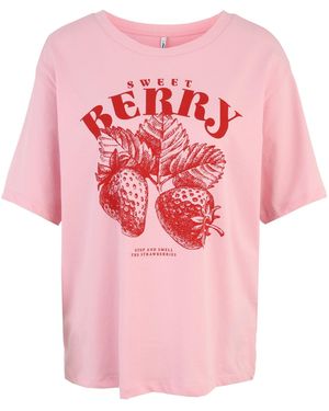 Only Petite T-Shirt Onlrose - Pink