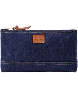Levi's Handtasche DENIM POUCH, mit Logostickerei - Blau