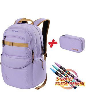 Nitro Rucksack Set Future Hero - Lila