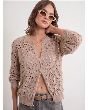 MixRay Strickjacke - Braun