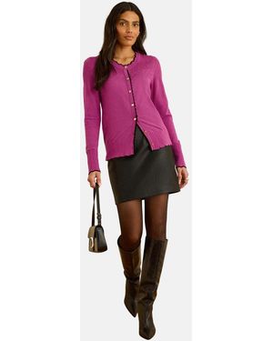 Love & Roses Strickjacke - Rot