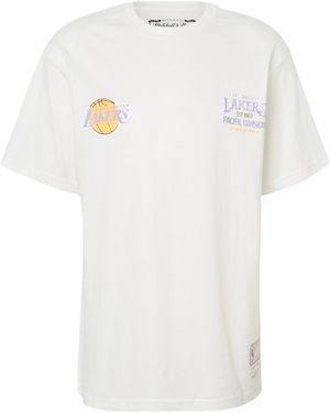 Mitchell & Ness T-Shirt Nba Full Court Lakers - Weiß