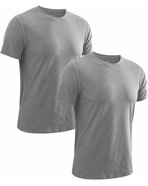 MEETWEE Shirt 2-Pack Casual Quick-Drying T-Shirts - Grau