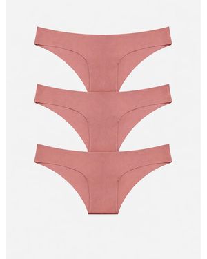 LEAFLETIC Panty Low Rise Hipsters Brief - Pink