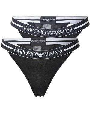 Emporio Armani String - Schwarz