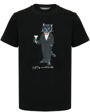 Cat e Lolette Shirt Dandy Cat - Schwarz