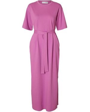 SELECTED Kleid 'Slfessential' - Pink