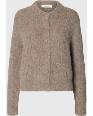 SELECTED Strickjacke Gabriella - Natur