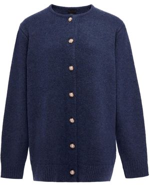 DreiMaster Klassik Strickjacke - Blau