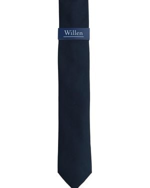 Willen Krawatte Uni De Luxe - Blau