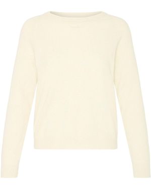 Oxmo Strickpullover Oxbmmnora Raglan Jumper - Weiß