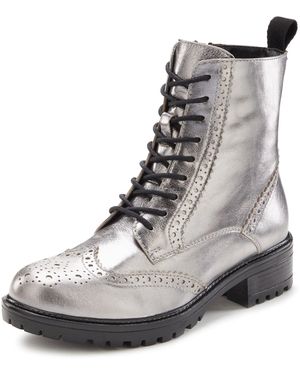 Lascana Schnürstiefelette - Schwarz
