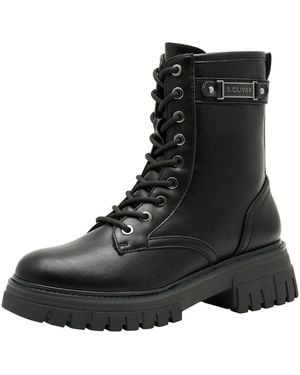 S.oliver Schnürstiefelette - Schwarz