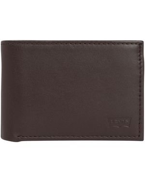 Levi's Levis Batwing Bifold Id Wallet - Braun