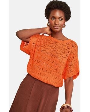 Love & Roses Pullover - Orange