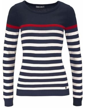 AJC Streifenpullover - Blau