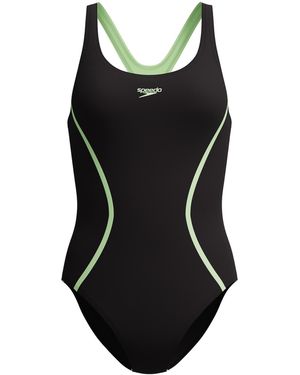 Speedo Sportbadeanzug - Schwarz