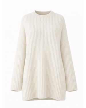 Worldclassca Oversizepullover Dicker - Weiß