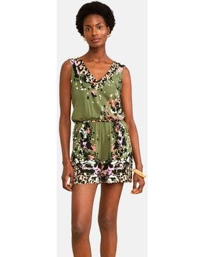 Love & Roses Jumpsuit - Grün