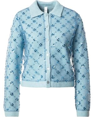 Y.A.S Strickjacke Merilla - Blau