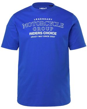 Men Plus T-Shirt - Blau