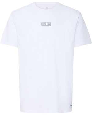 North Bend Rundhalsshirt Nbkunt - Weiß