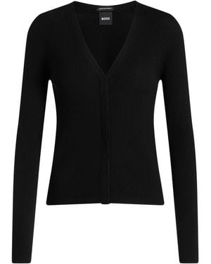BOSS Strickjacke Friva - Schwarz